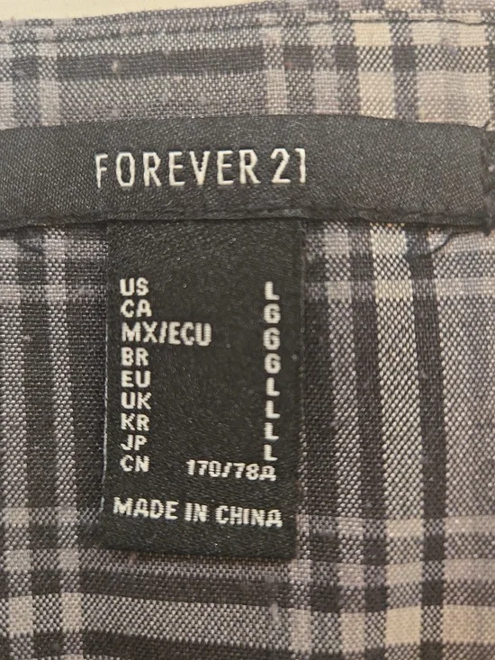 Plaid Pleated Tweenie Mini Skirt Womens Schoolgirl Punk Goth Black White Large - Picture 6 of 6